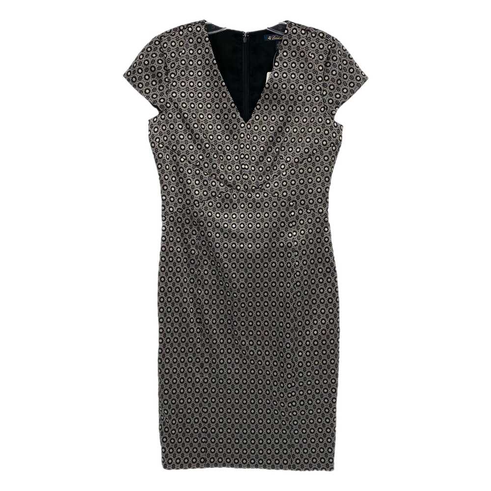 Brooks Gray Black Patterned Midi Pencil Dress | Size 6P
